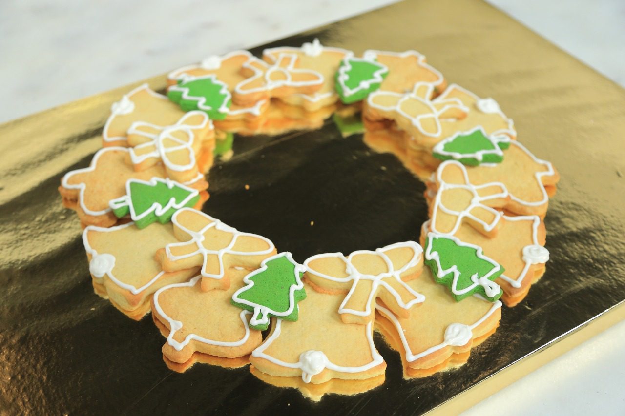 كوكيز إكليل الكريسماس