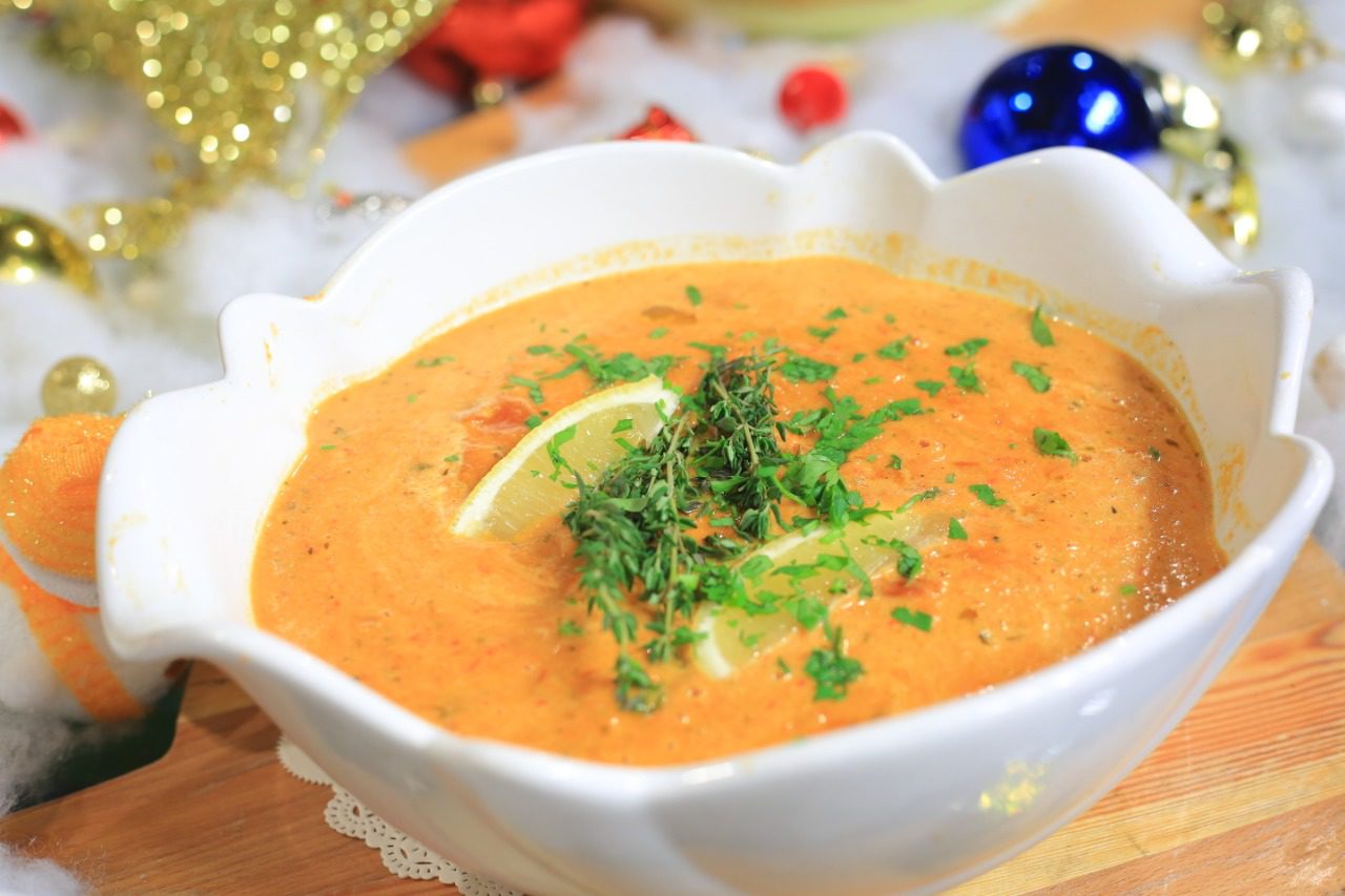 شوربة الخضار المشوي