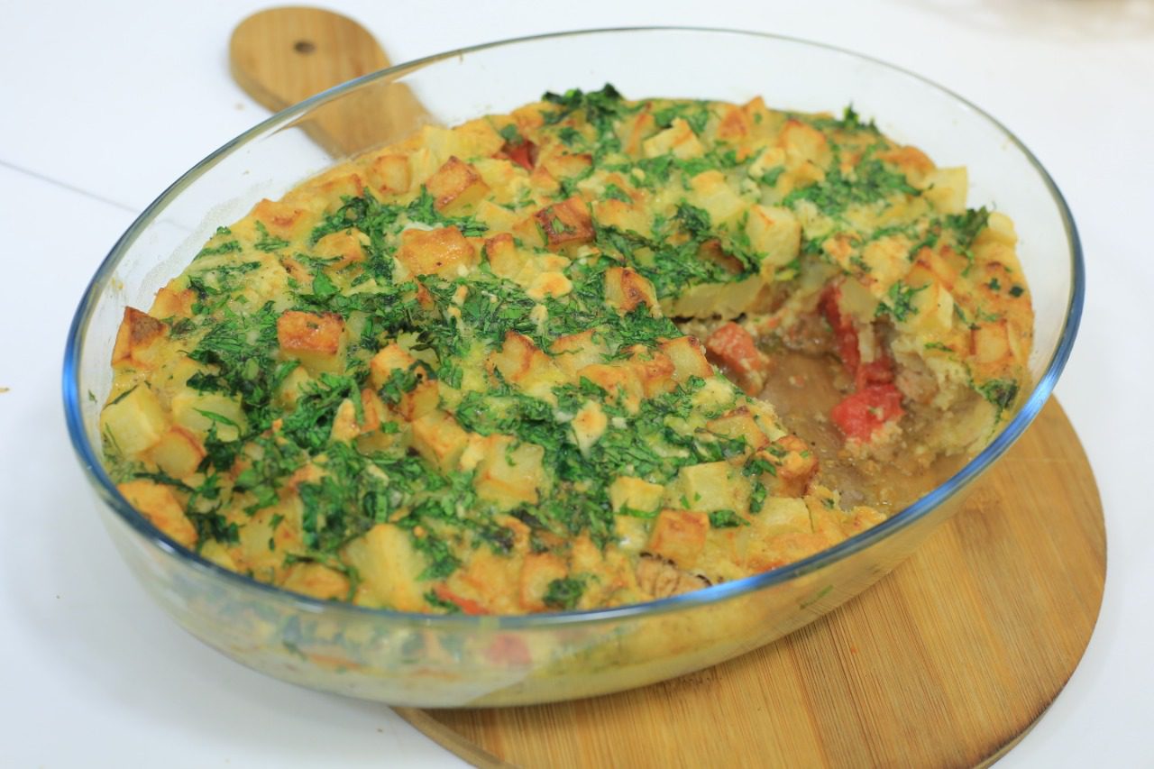 صينية دجاج بالبيض