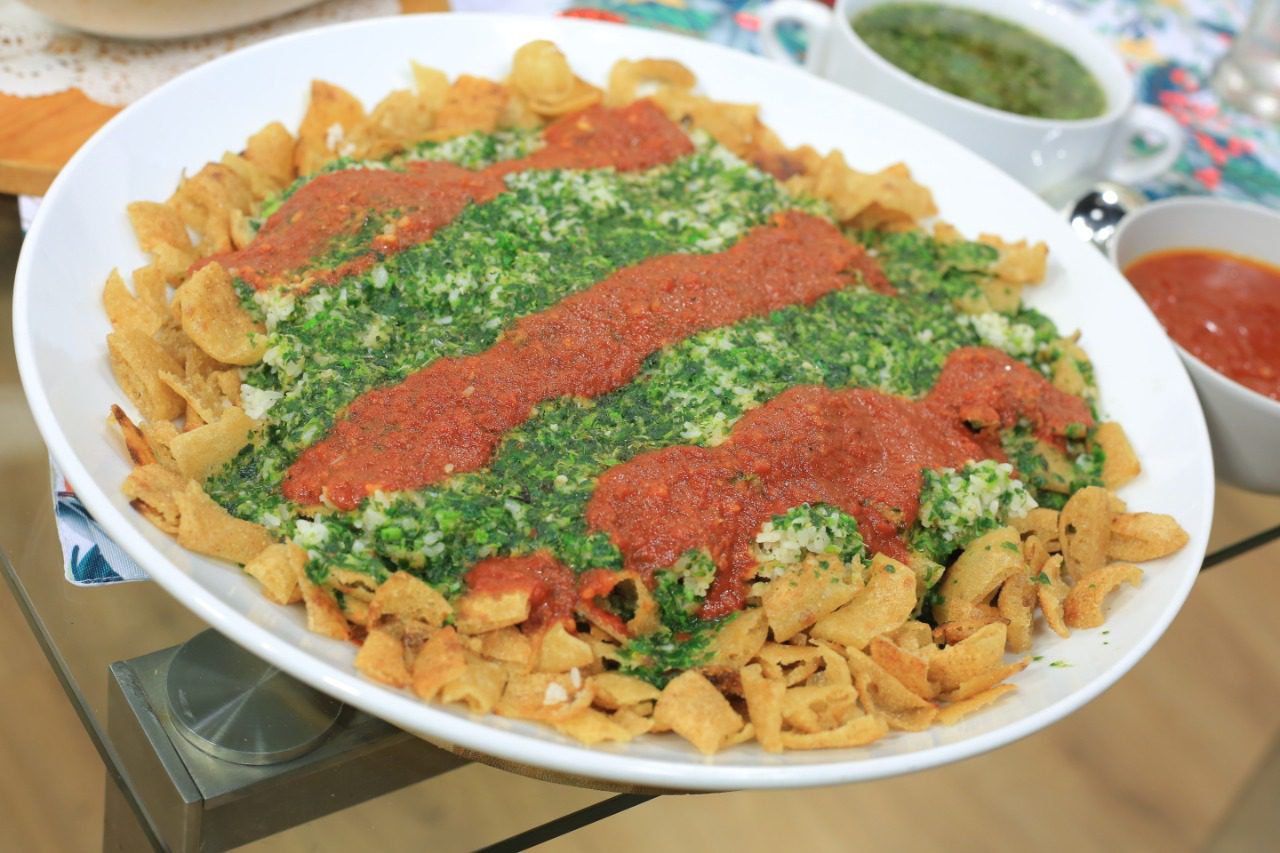 فتة الملوخية