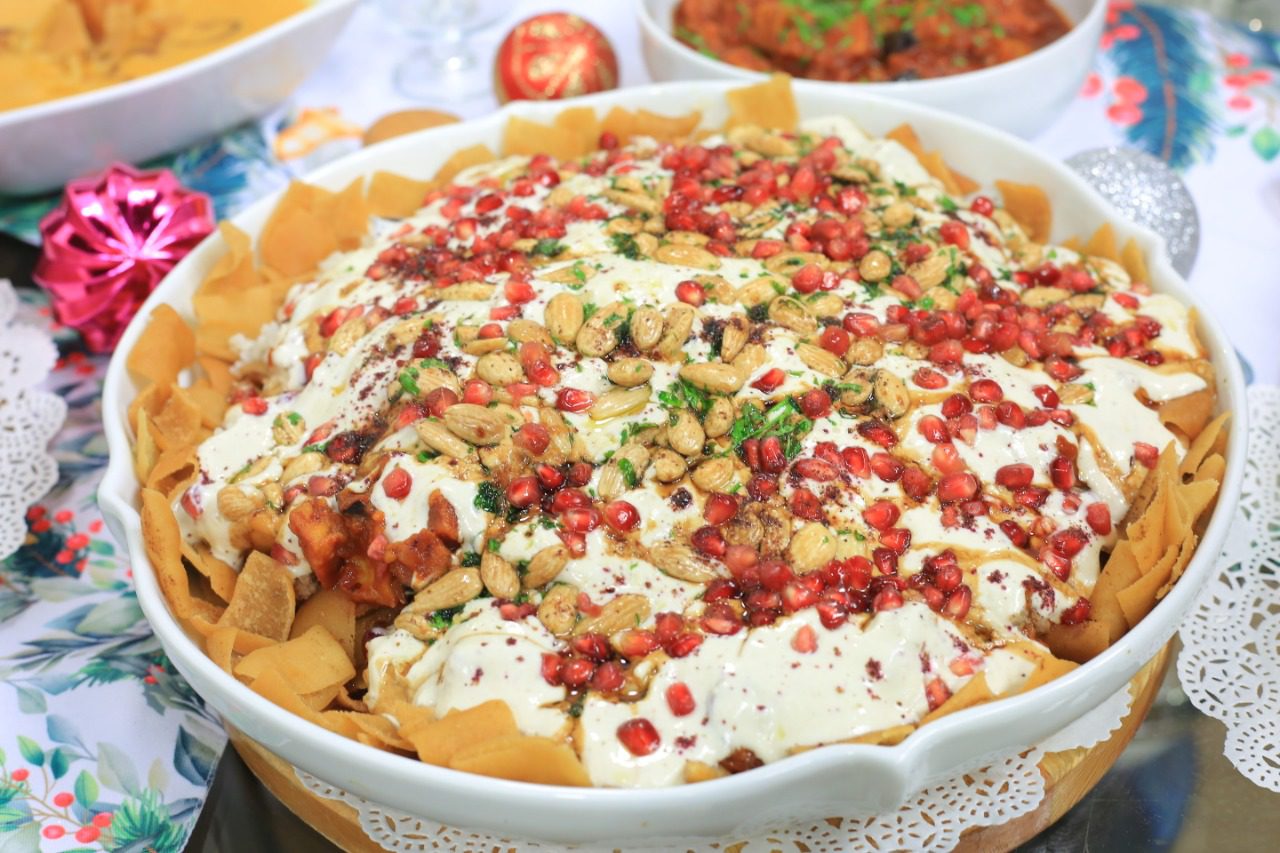 فتة باذنجان