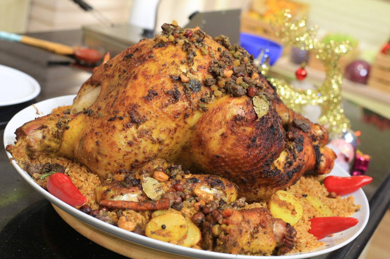 ديك رومي في الفرن