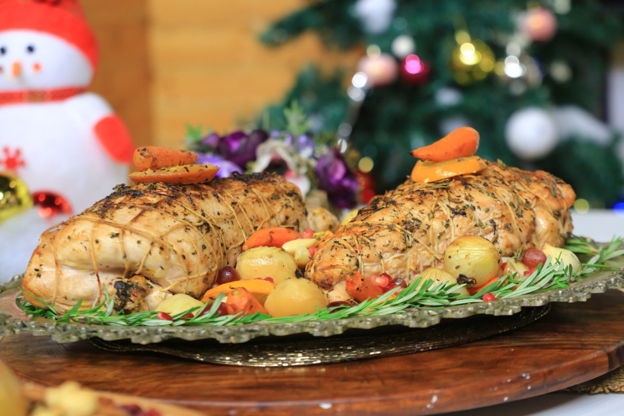 صدر ديك رومي بالزبدة والأعشاب