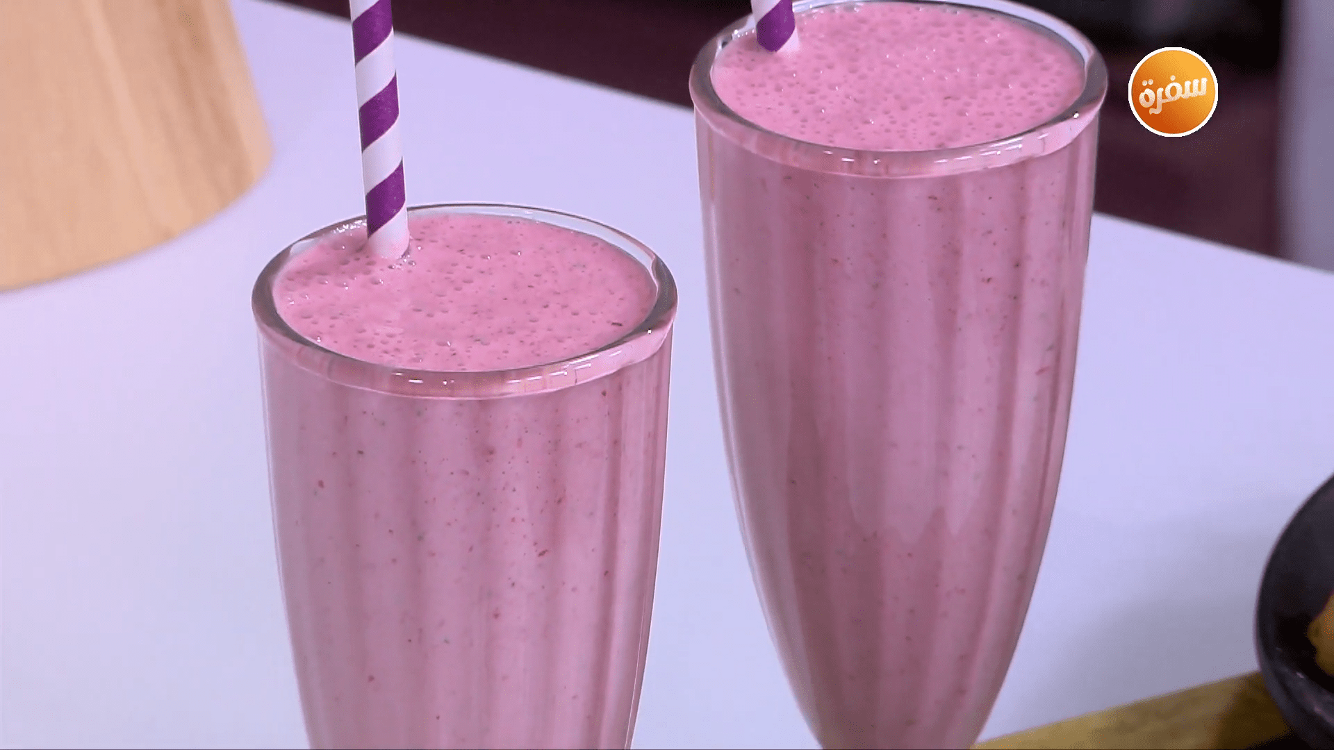 ميلك شيك الفراولة