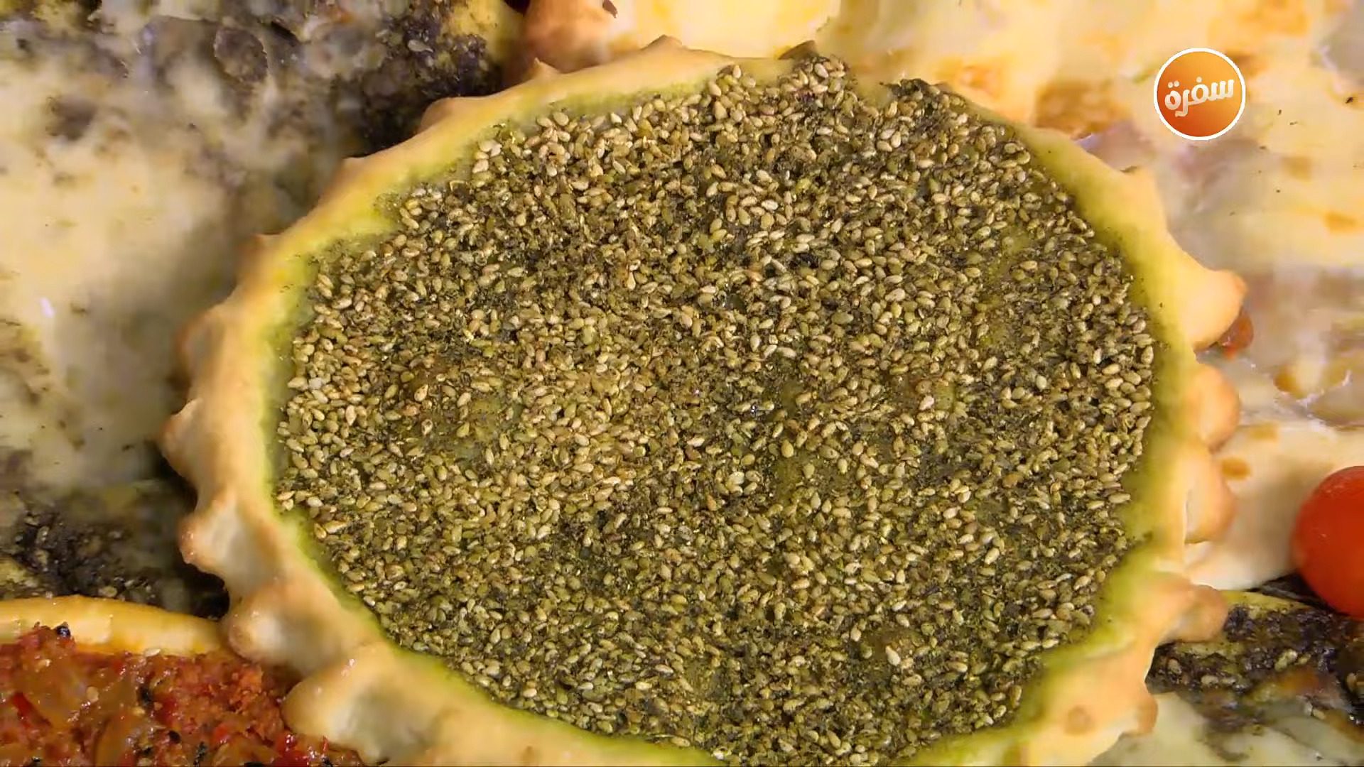 منقوشة زيت وزعتر