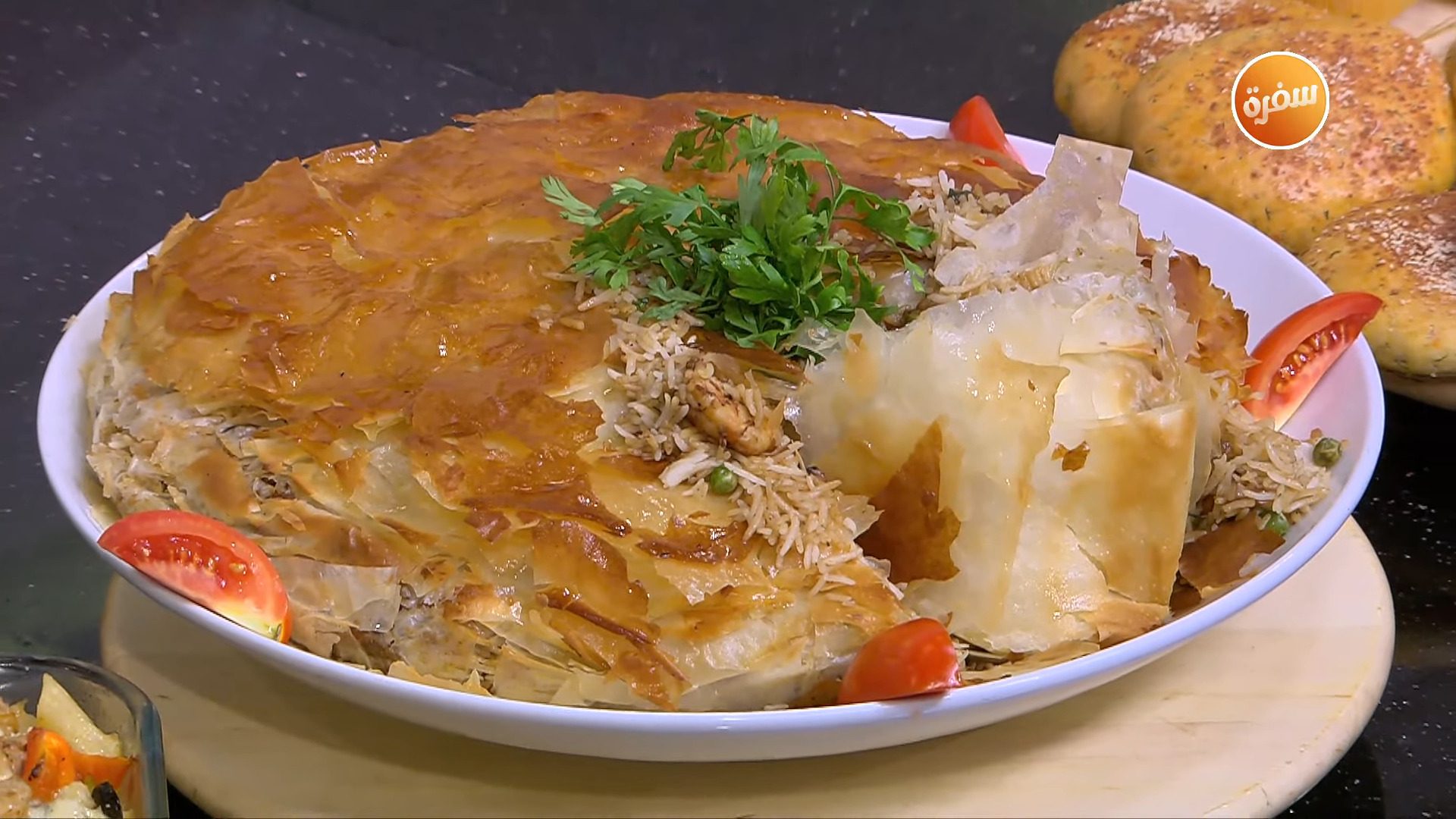 جمبري بالمشروم والخضار