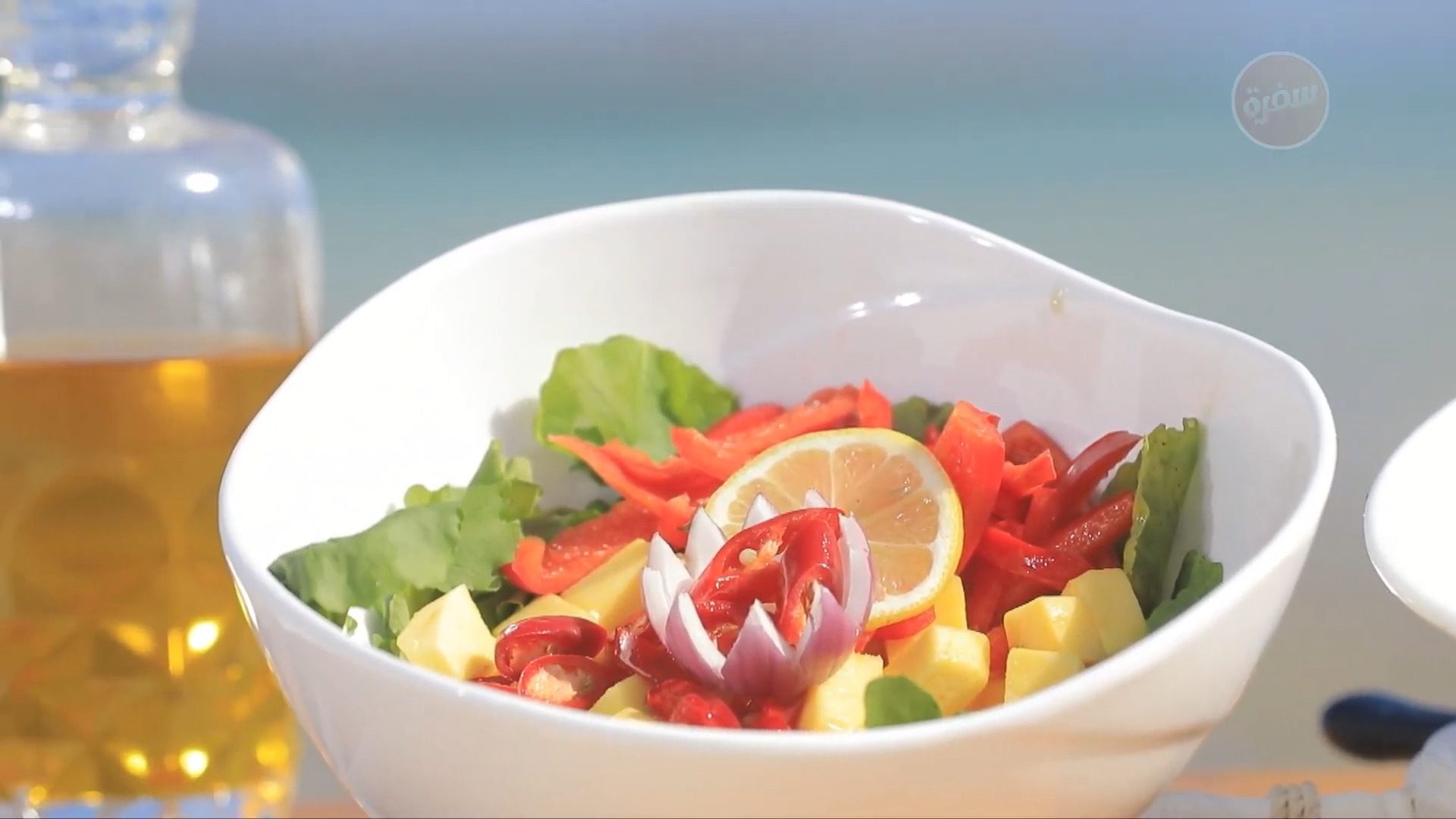 سلطة مانجو وجرجير