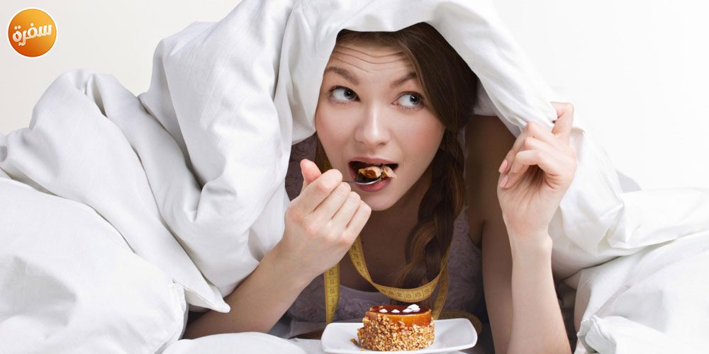 شره الطعام في الدورة الشهرية