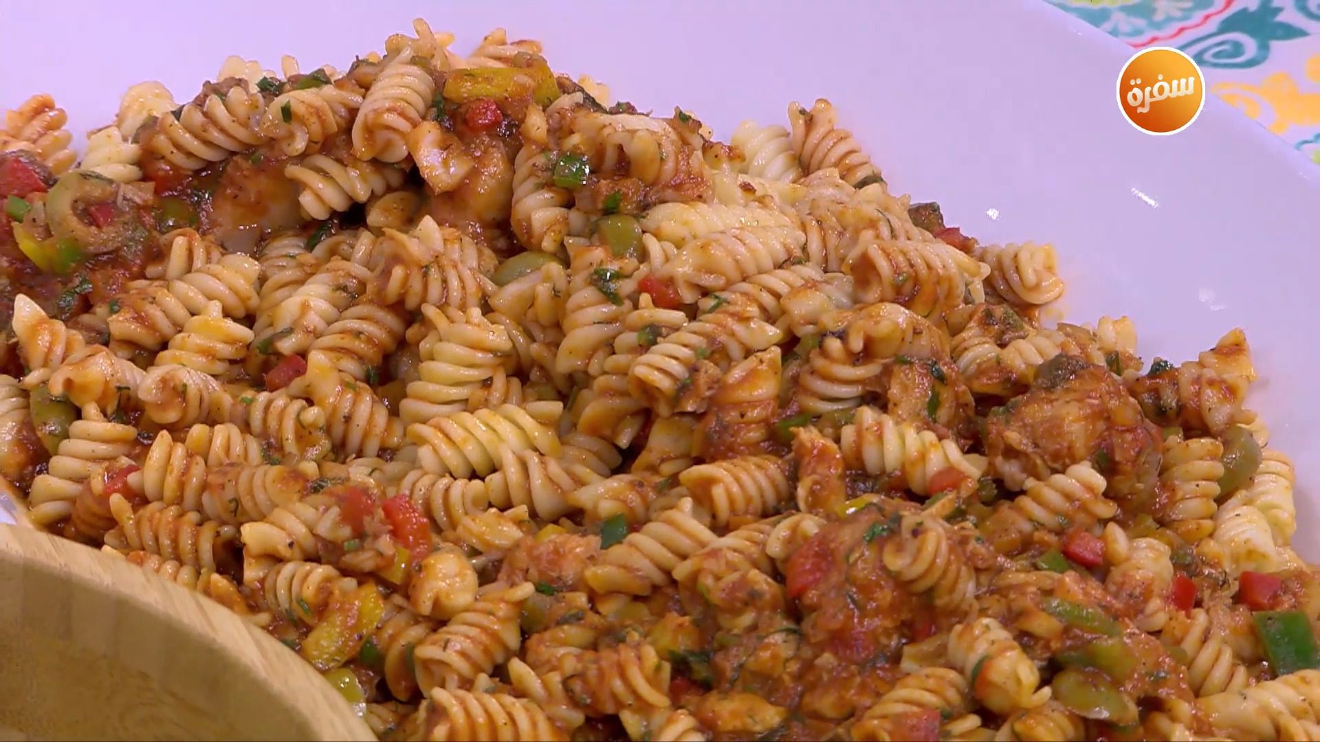 مكرونة بالسمك الفيليه