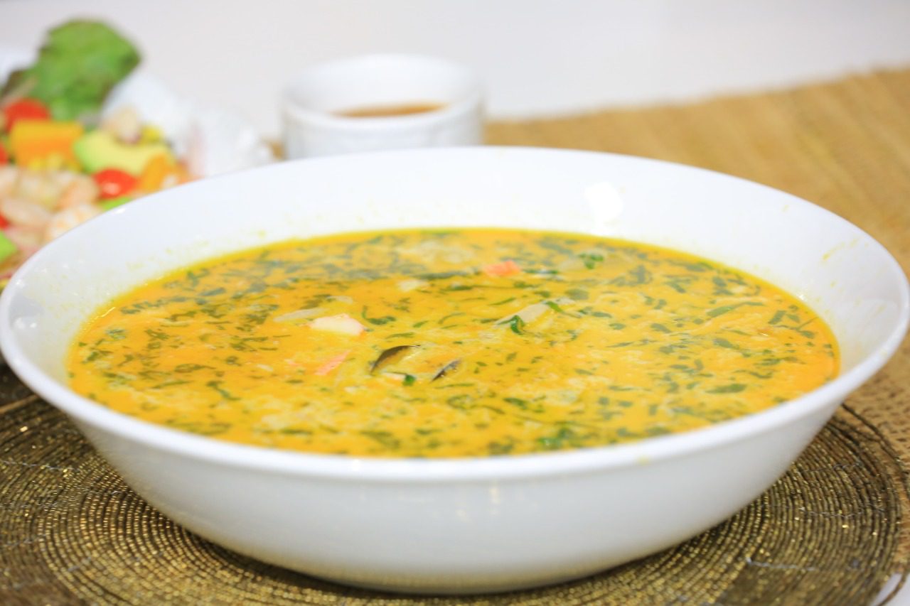 شوربة سي فوود بجوز الهند