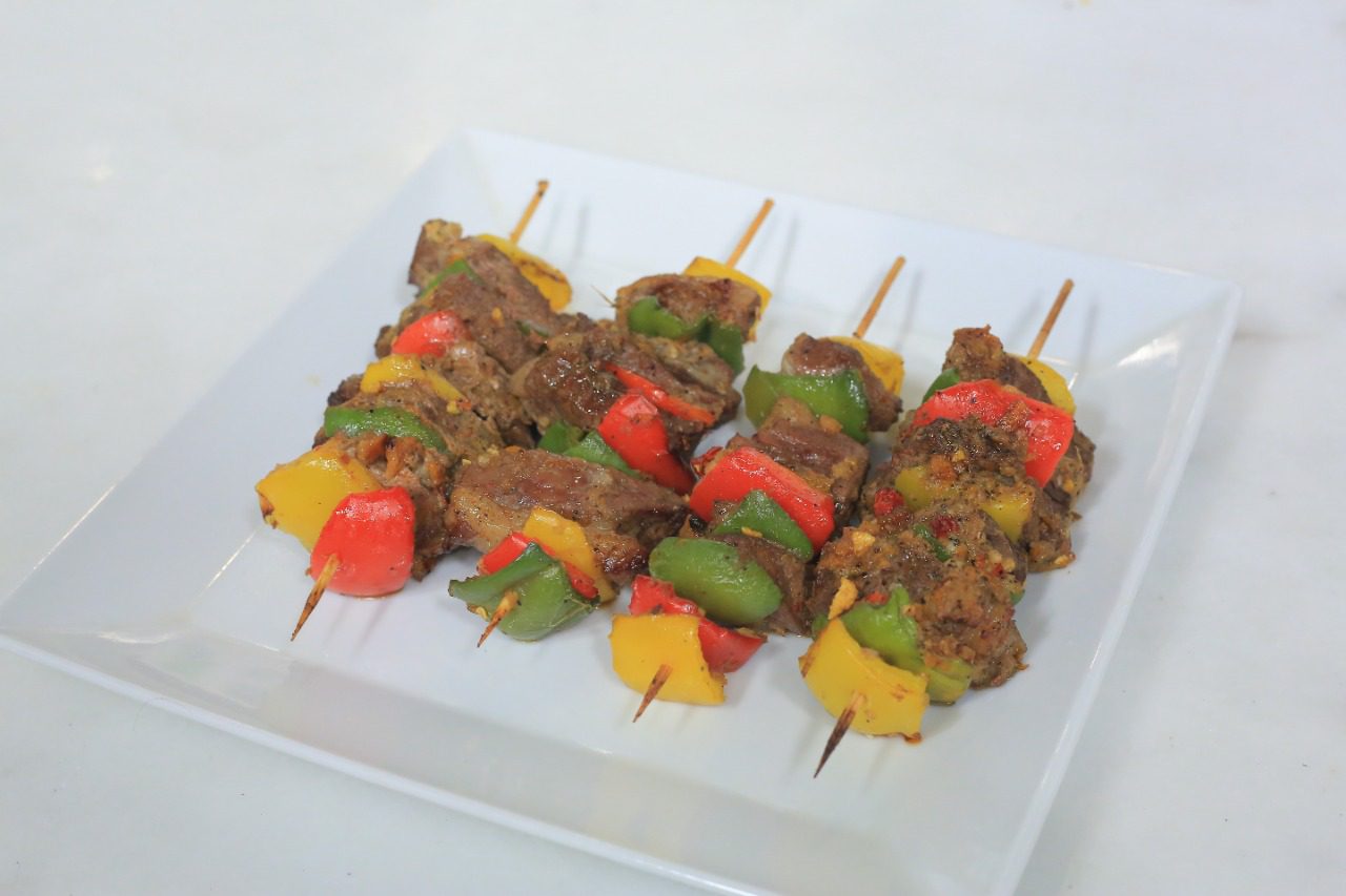 كباب الخضار بالزنجبيل