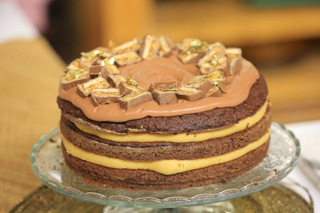 كيكة الشوكولاتة بزبدة الفول السوداني