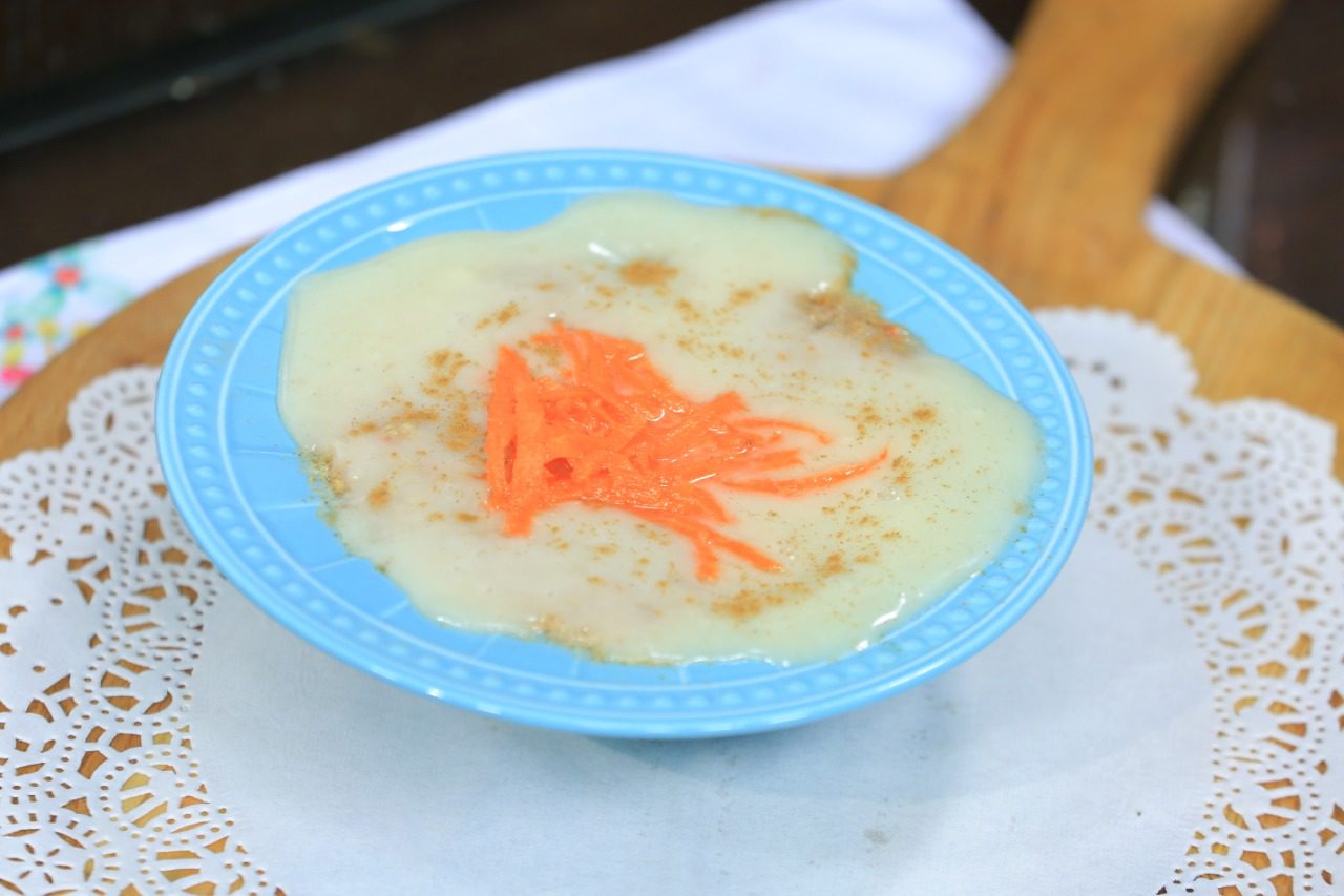 كيكة الجزر في الميكروويف