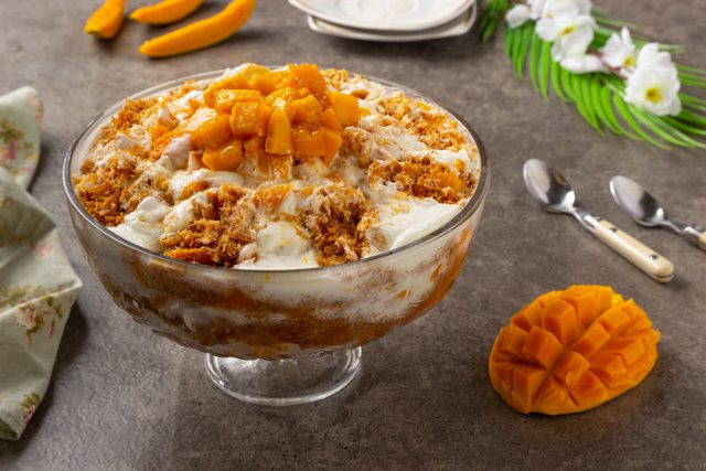 طريقة عمل كنافة بالمانجو