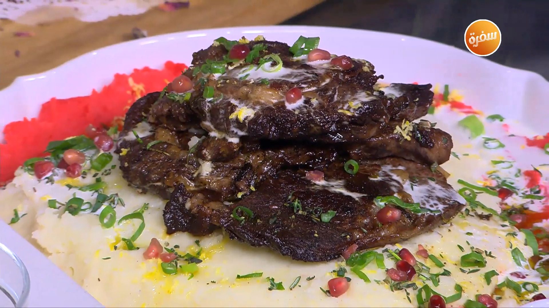 ستيك بالزبدة والثوم