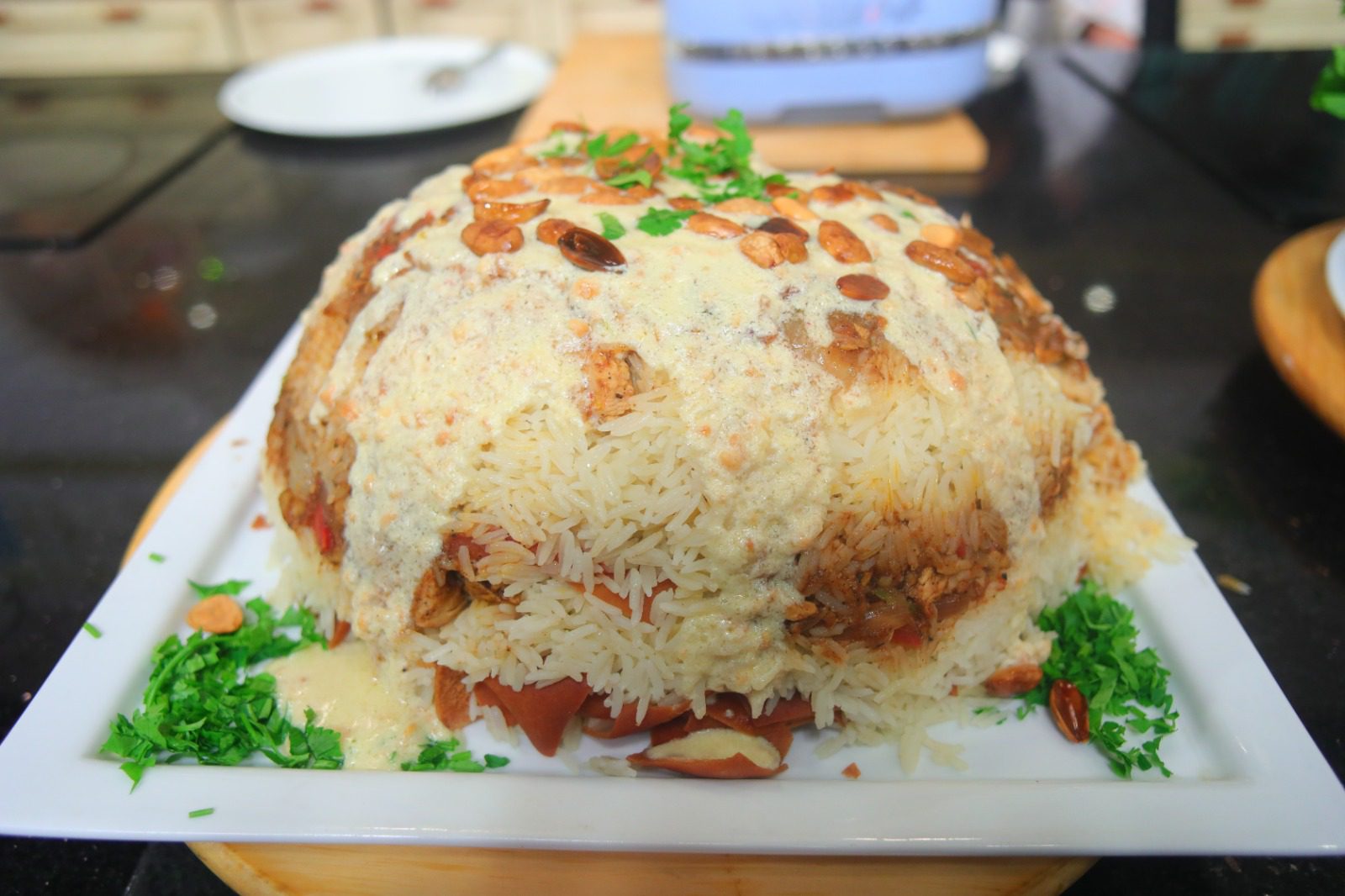 فتة الدجاج السوري