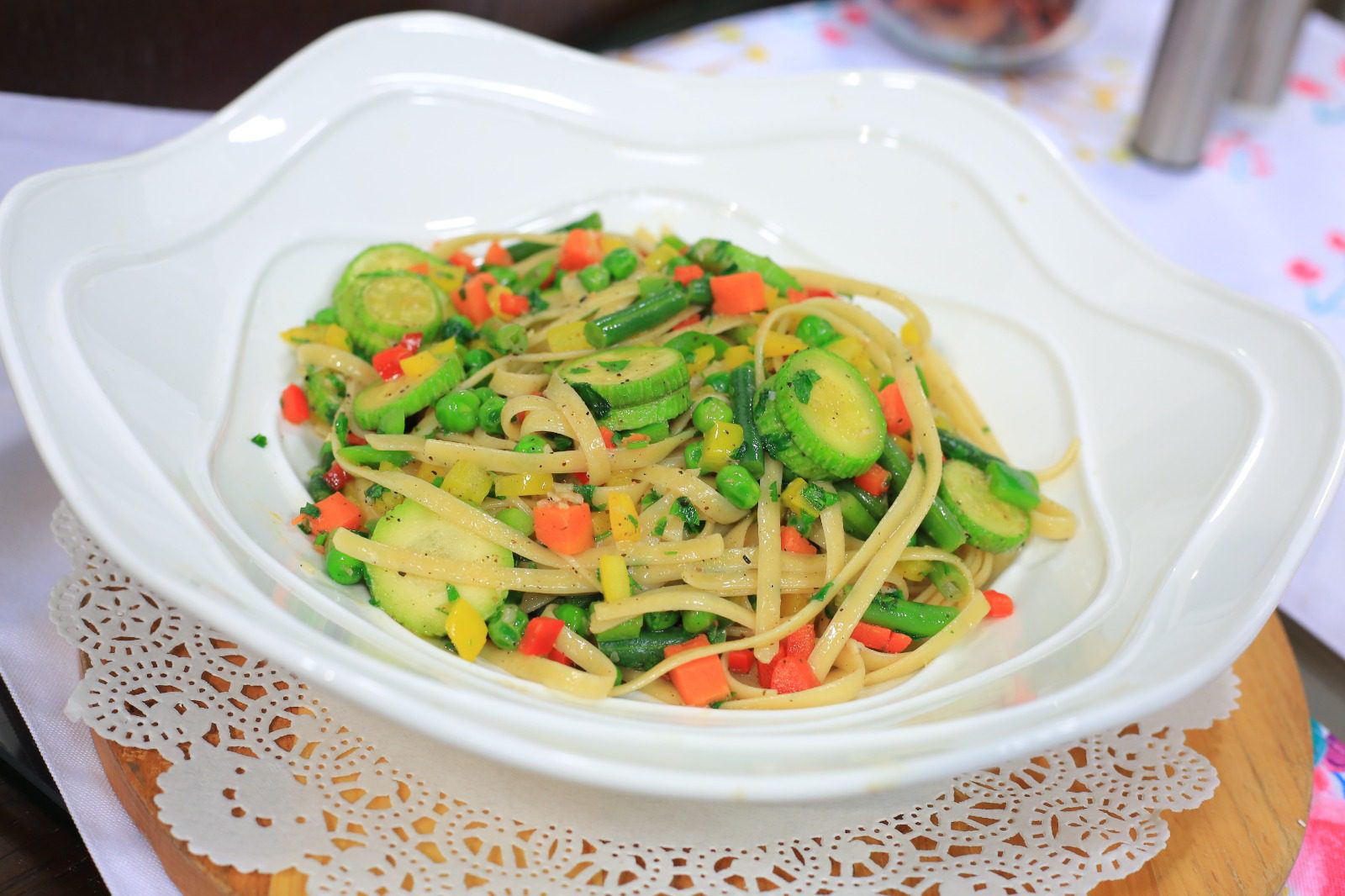 مكرونة بالخضار