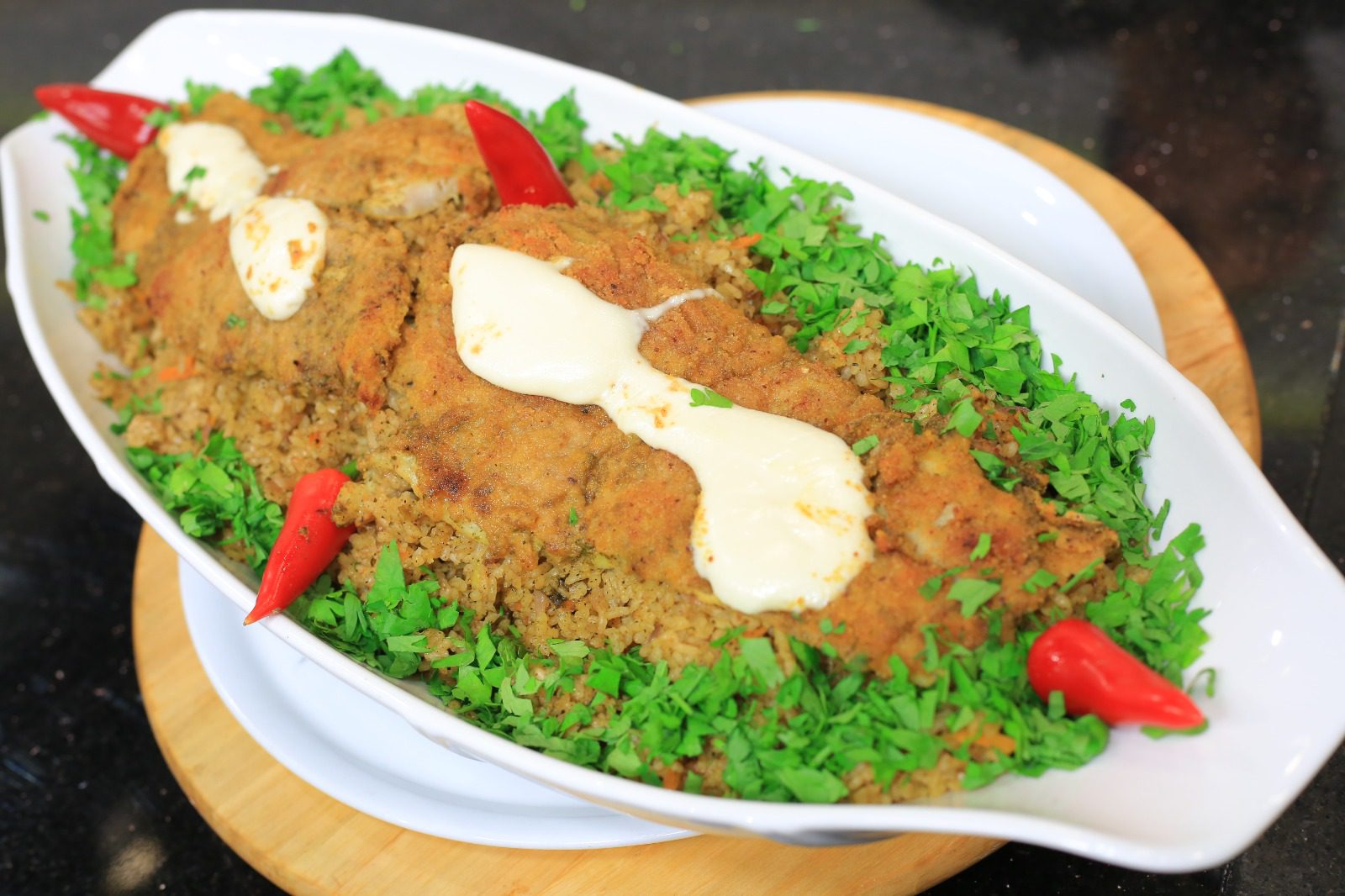 فيليه بالبابريكا والمايونيز