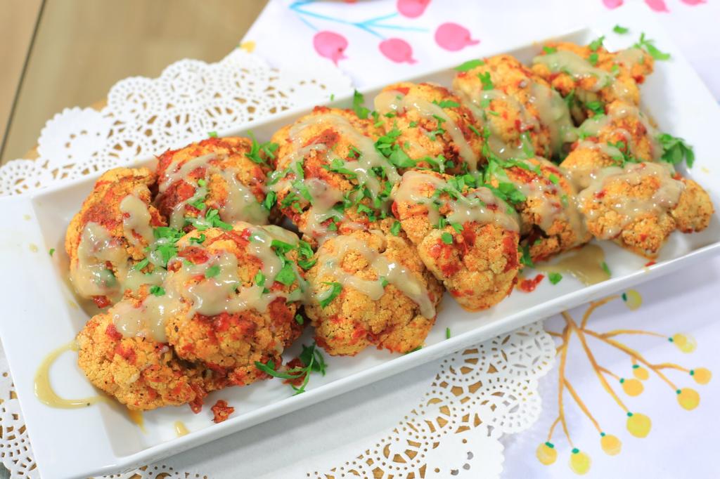 قرنبيط بالطحينة والعسل