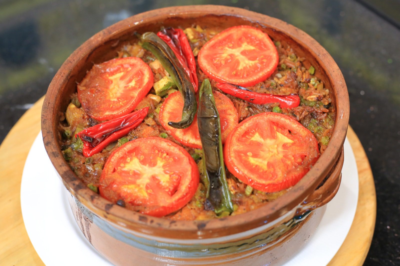 طاجن لسان عصفور بالخضار