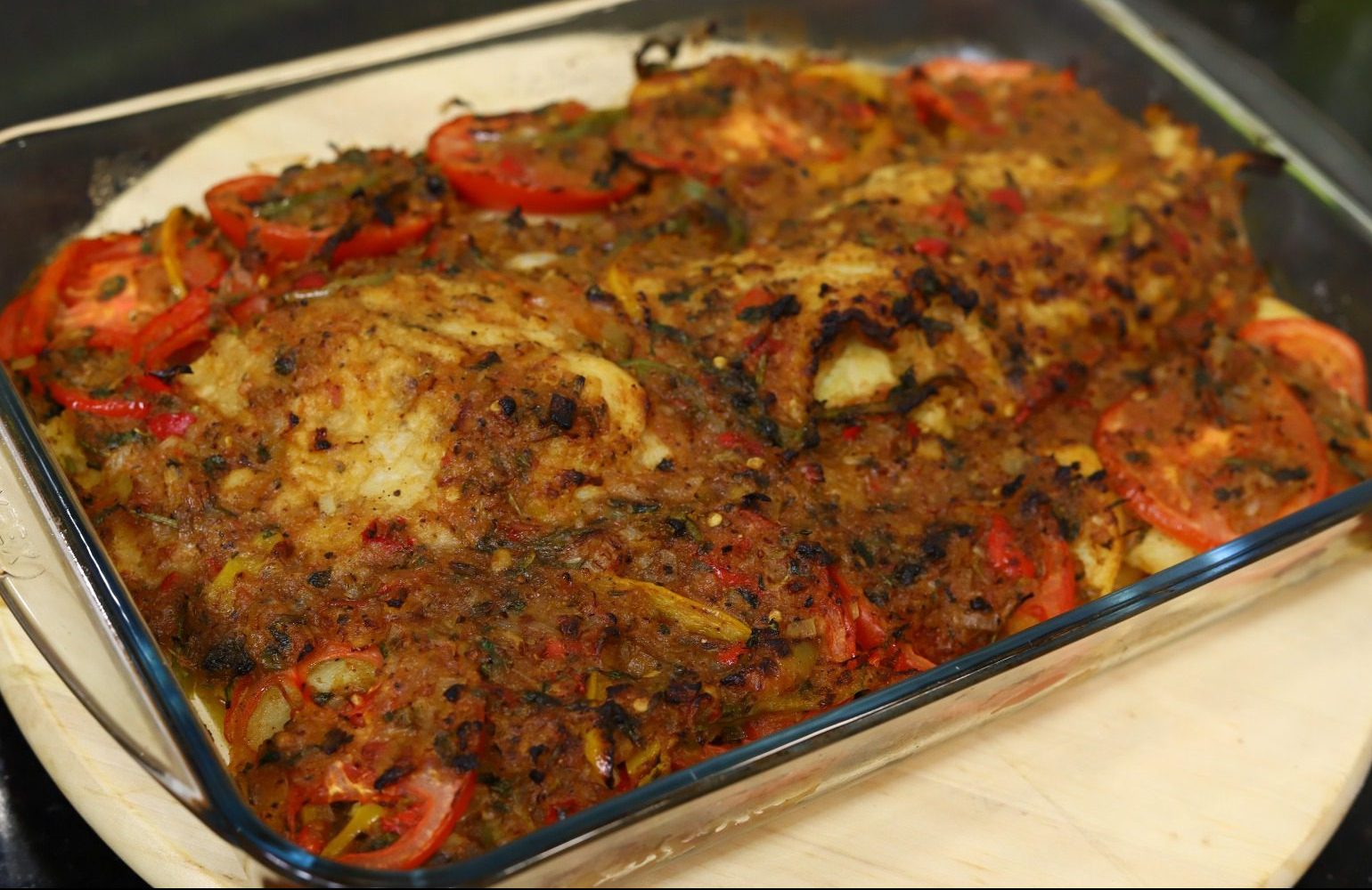 سمك فيليه بالبطاطس