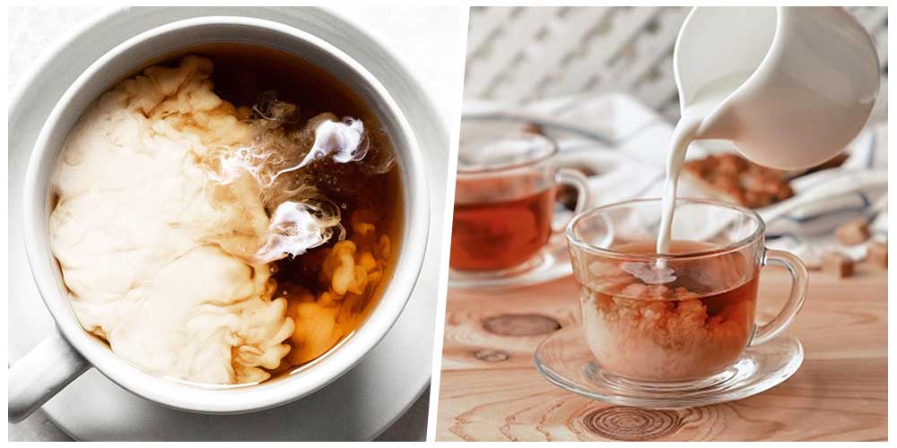 الشاي باللبن