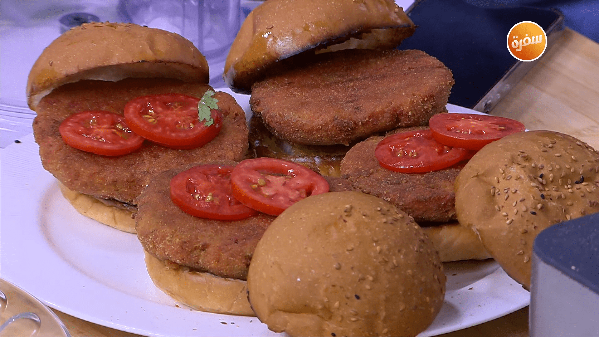 برجر الباذنجان - برجر البنجر - برجر الخضراوات - برجر فاصوليا