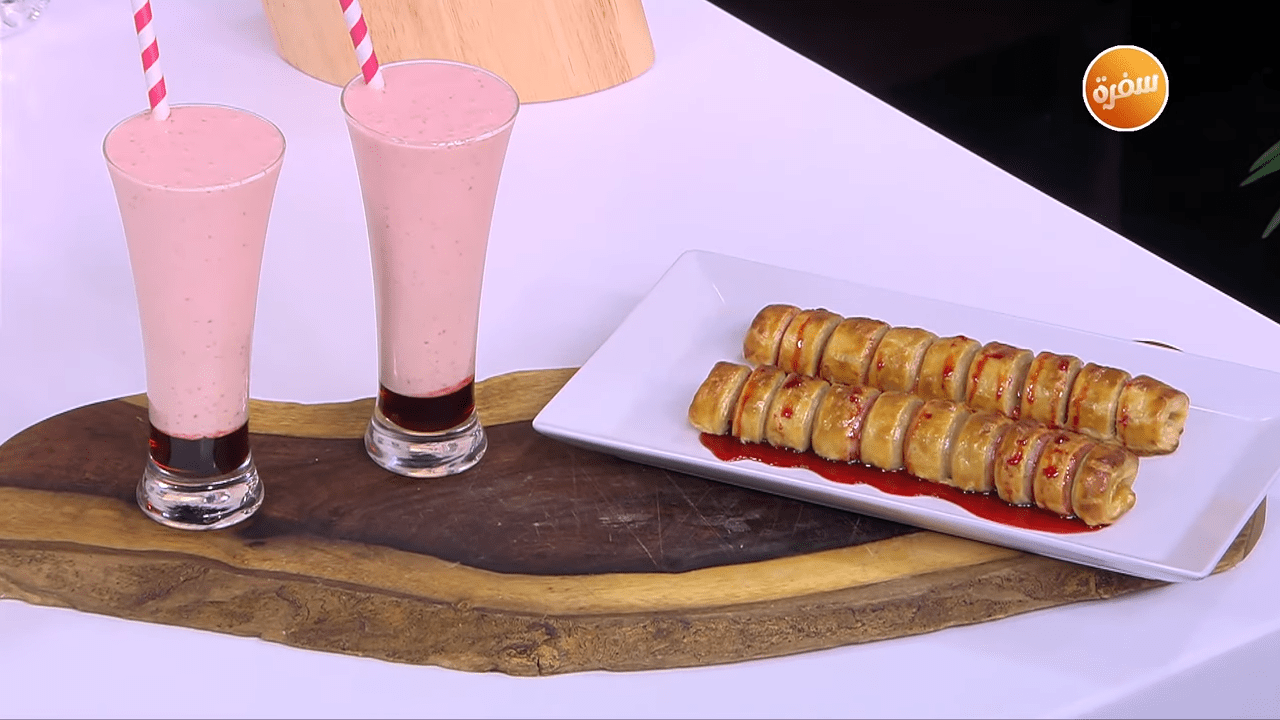 بف باستري بالمربى - عصير فواكه بالآيس كريم