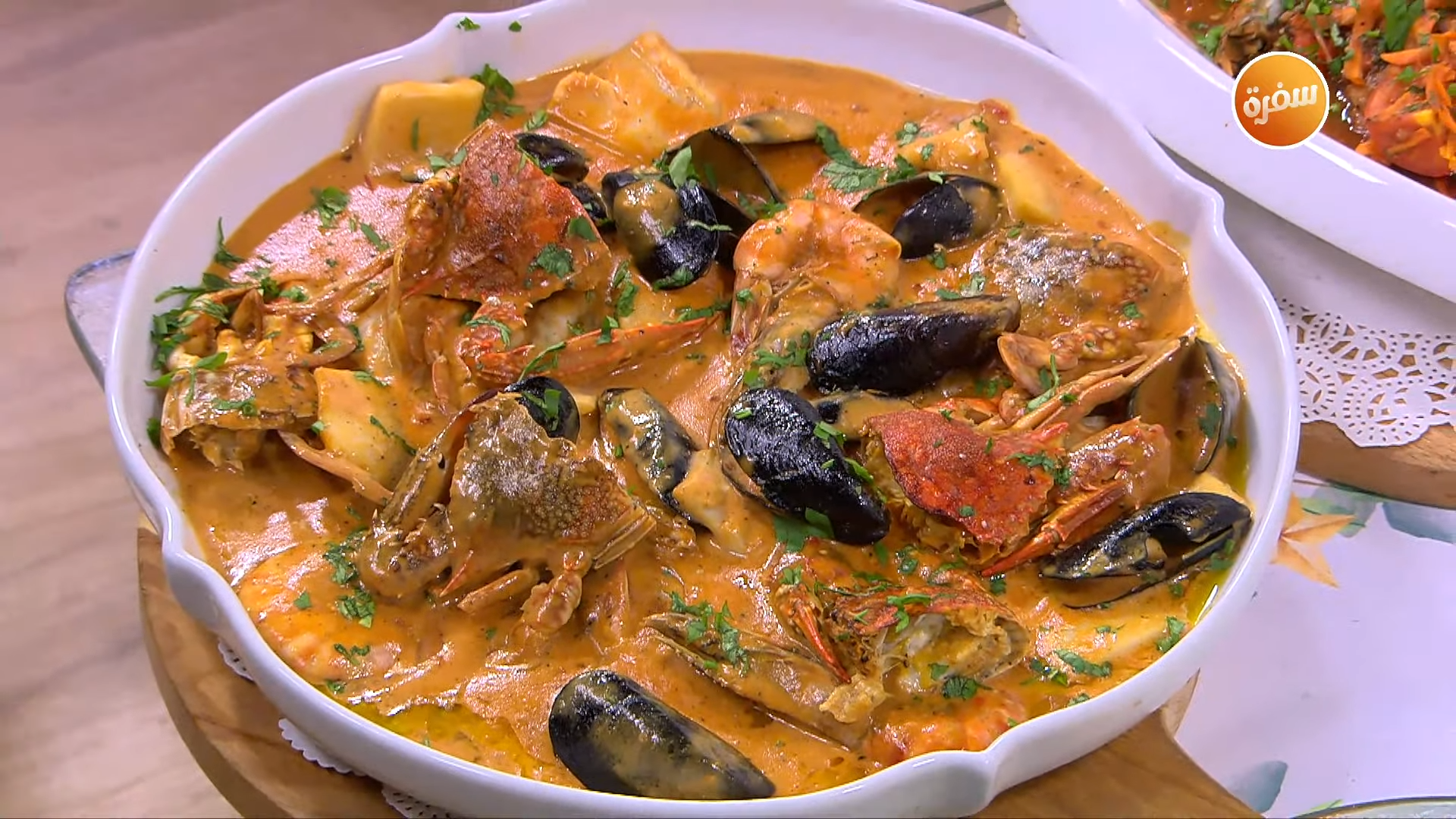 جمبري في كيس بصوص الطماطم - سي فوود بالسويت أند تشيلي صوص