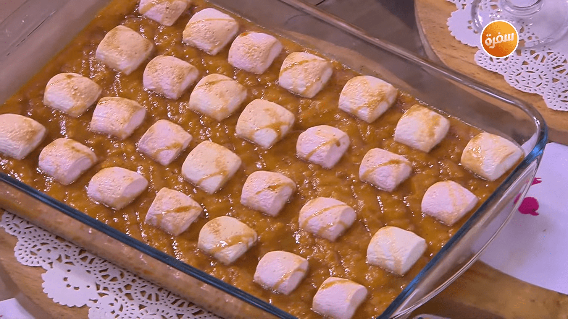 حلوي السميد - صينية بطاطا بالكراميل - كرات الحلاوة بالعجوة