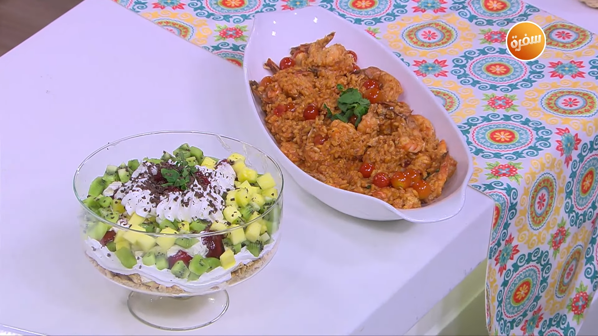 ريزوتو جمبري - حلو الفواكه بالجبنة الكريمي