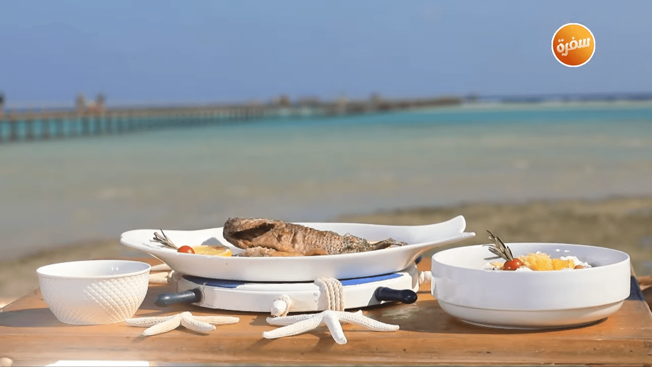 سمك مقلي بالخلطة - سلطة بطاطس مشوية