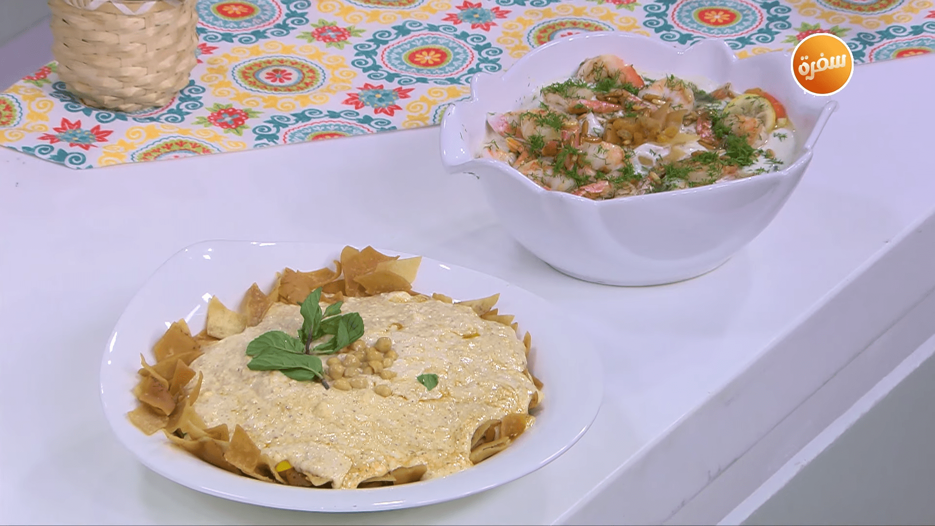 فتة حمص - فتة جمبري