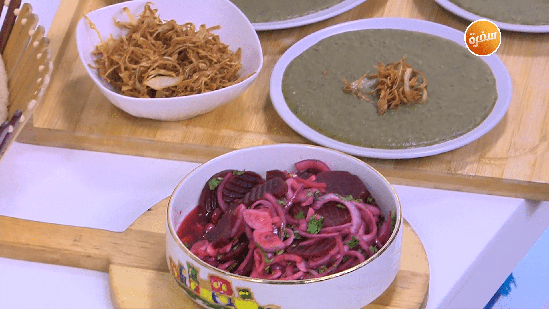 فطائر بالخضروات - عصيدة بالسميد - بصارة - بطاطس بالنشا