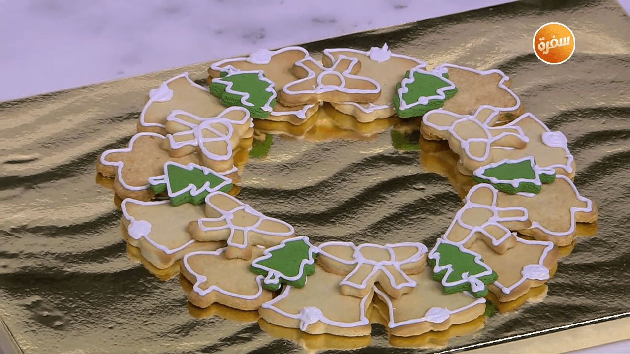 كوكيز إكليل الكريسماس