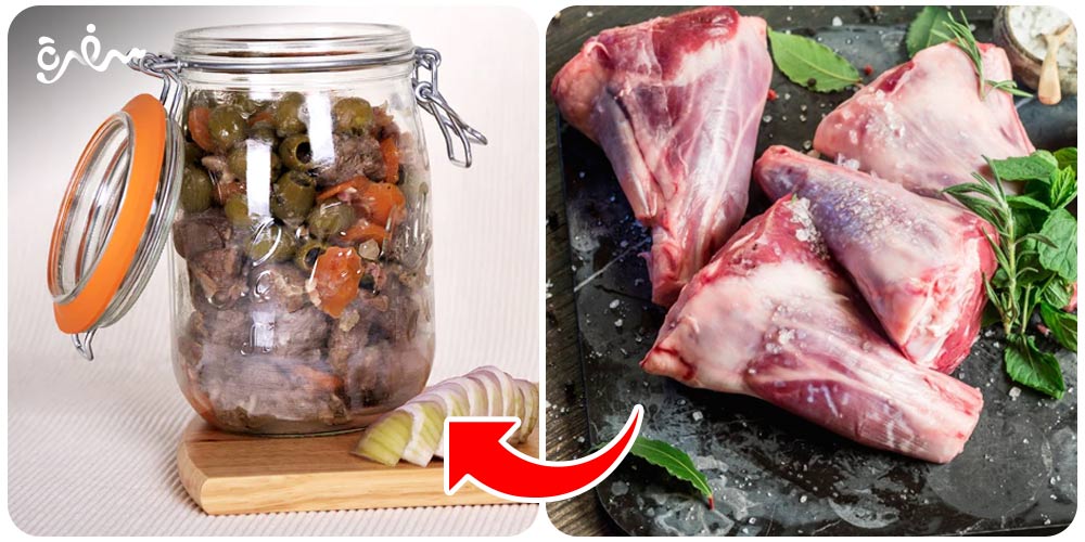 تسوية لحمة الموزة في البرطمان