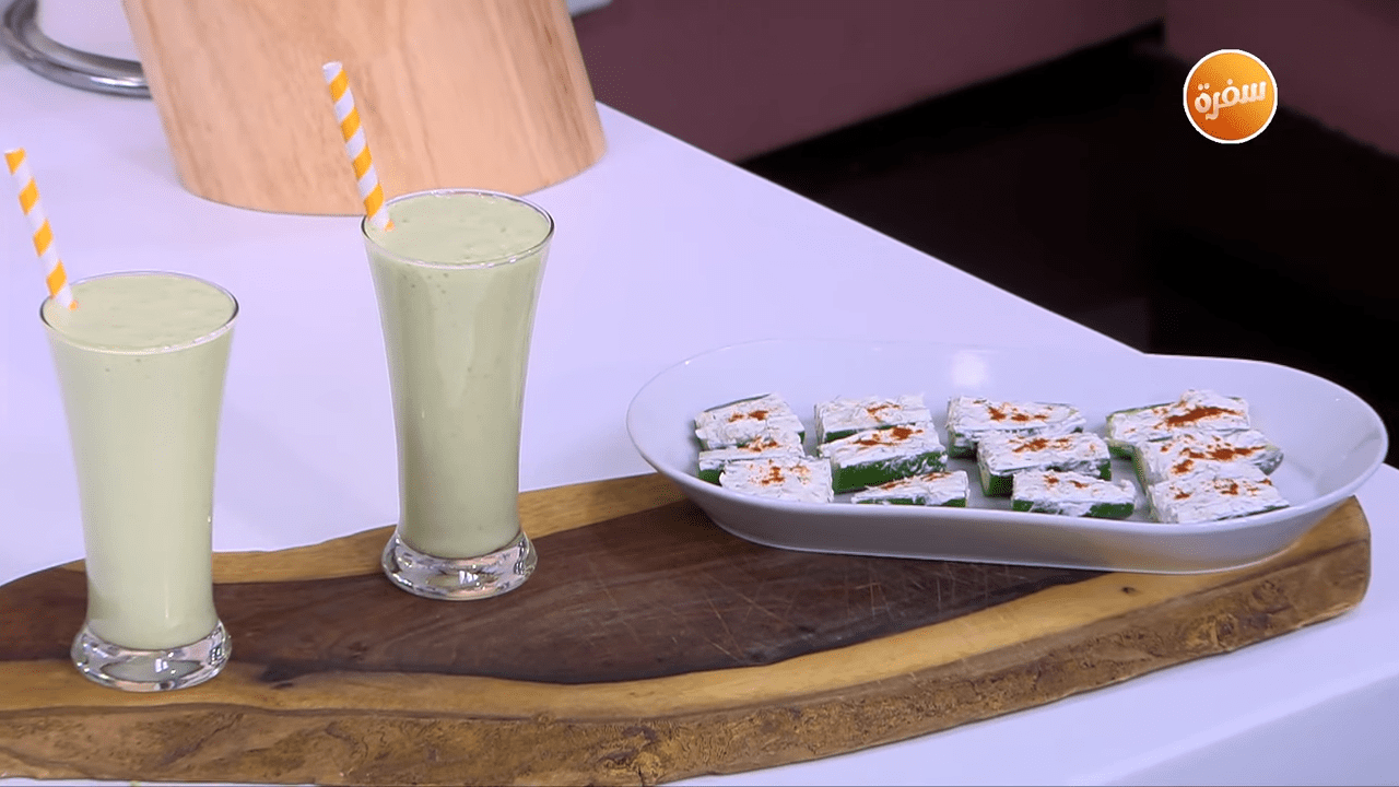 مقبلات الخيار بالجبنة الكريمي - عصير موز بالأفوكادو