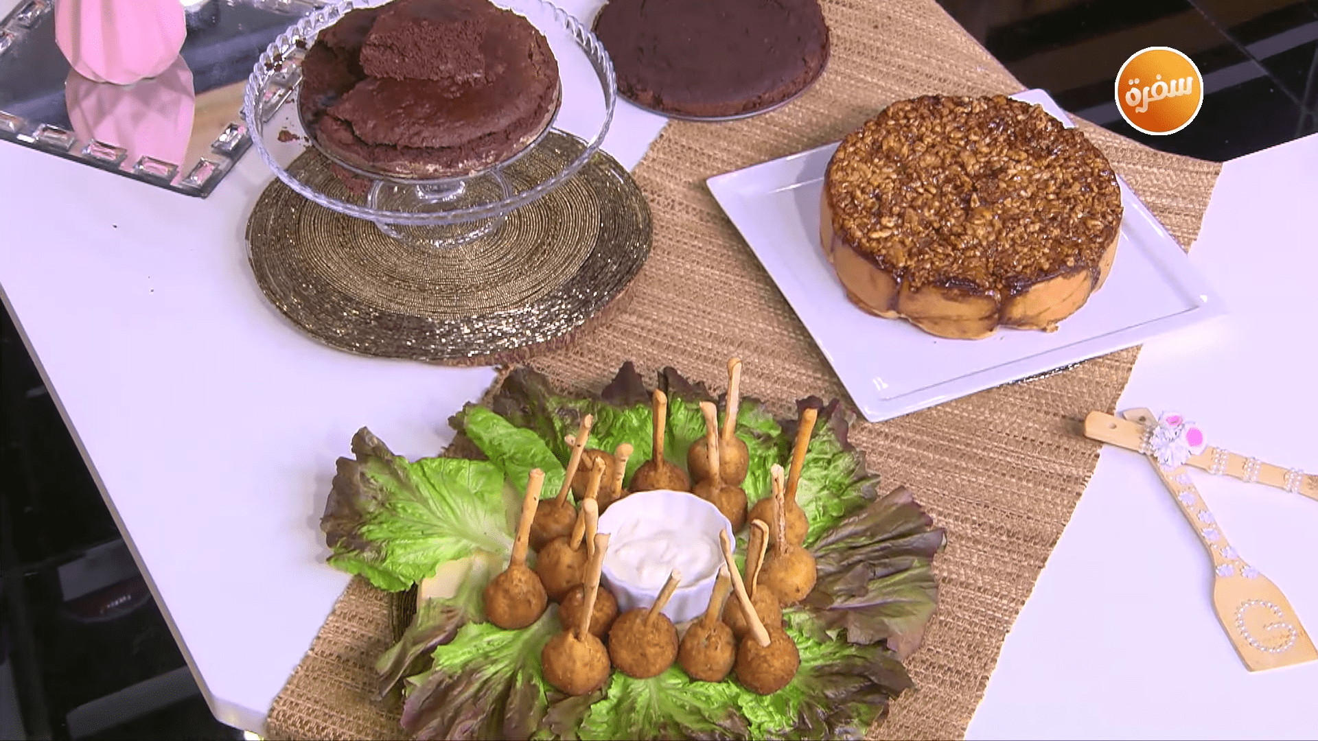 مقبلات كفتة دجاج - كيكة الشوفان بالشوكولاتة - سينامون رول بالطوفي