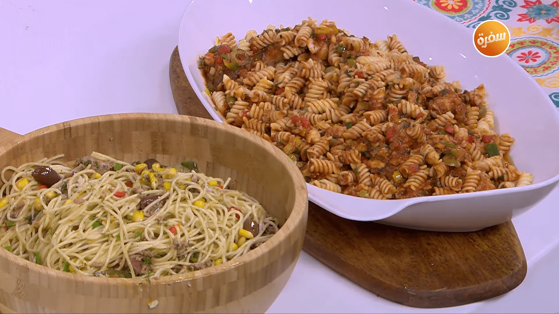 مكرونة بالتونة - مكرونة بالسمك الفيليه