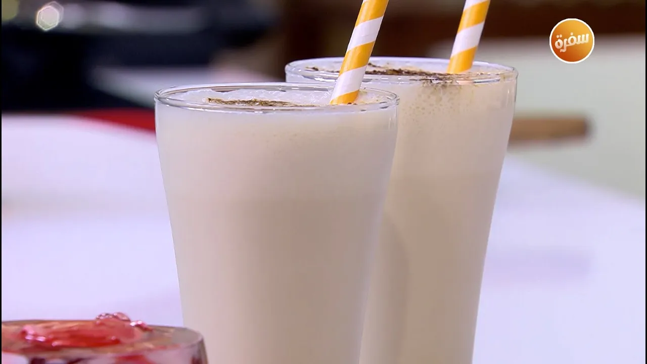 ميلك شيك الفانيليا بالكراميل