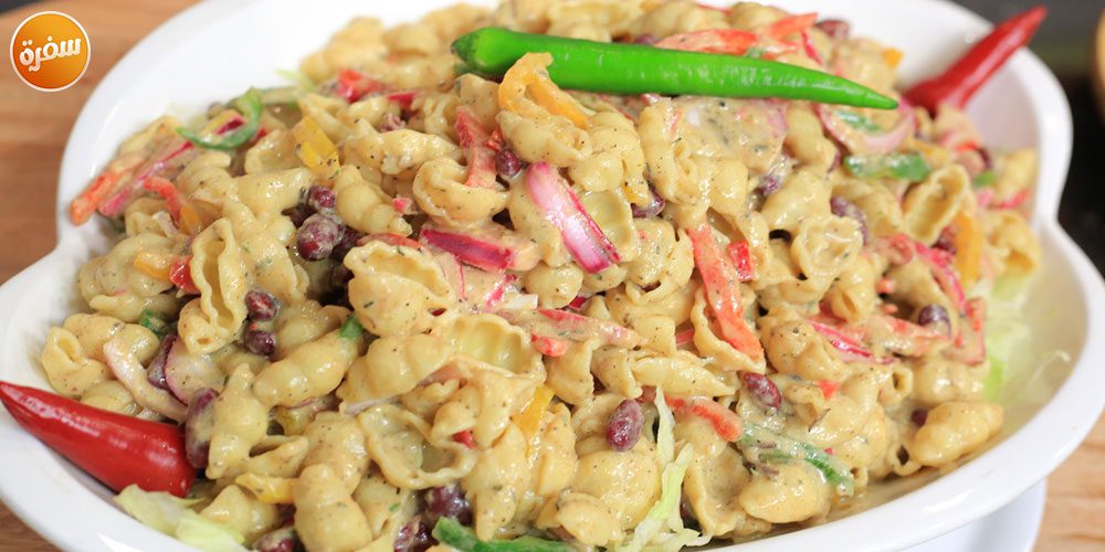 سلطة مكرونة بالتونة بالمايونيز