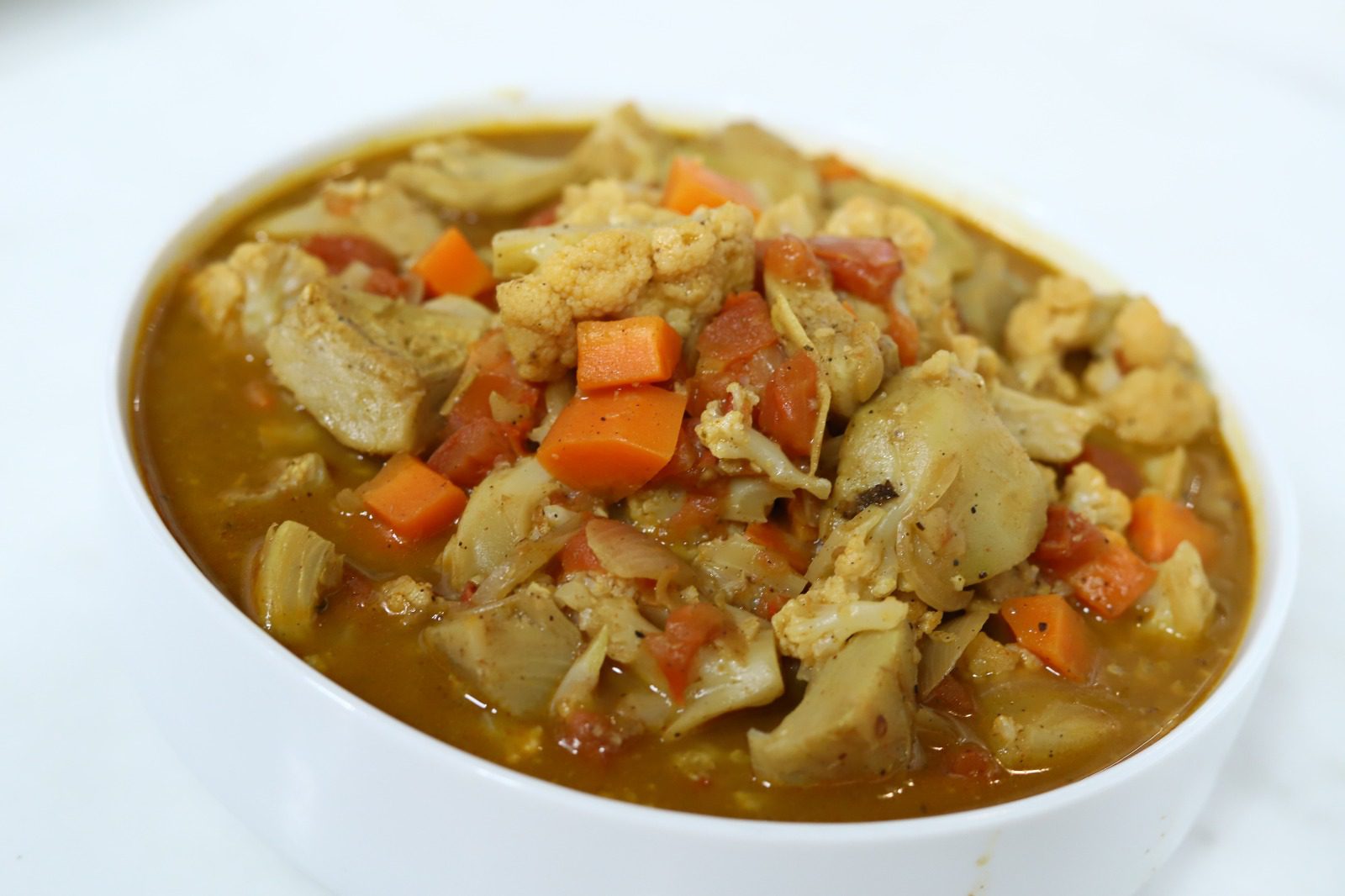 طاجن القرنبيط والخرشوف