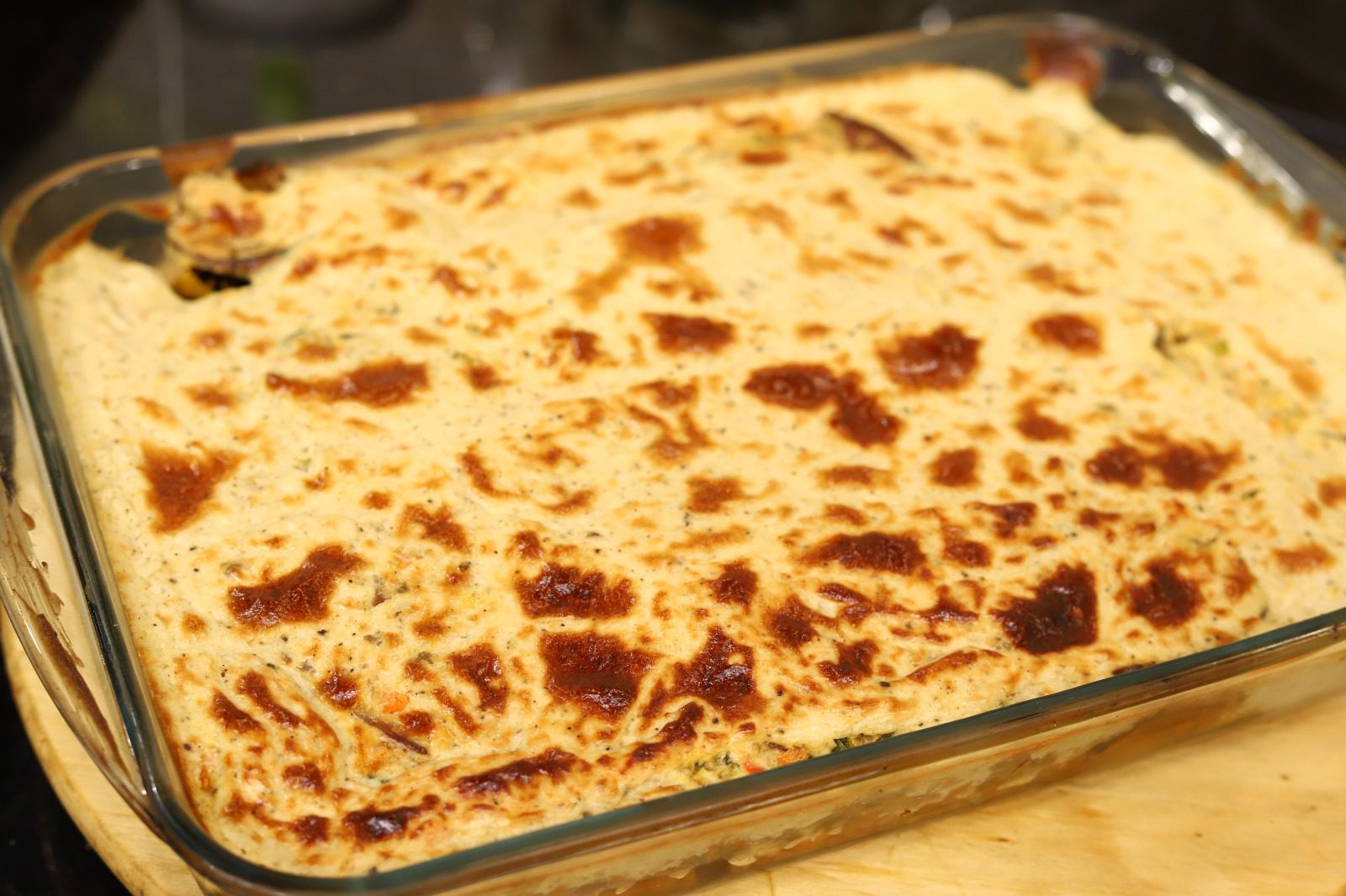 صينية باذنجان بالطحينة