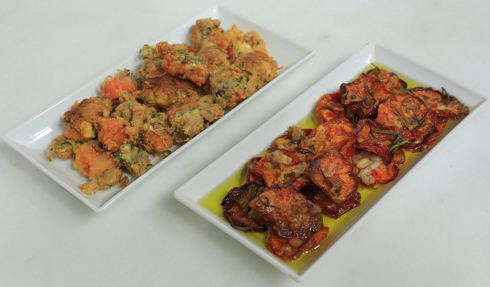 طماطم مجففة - بذور الطماطم المقلية