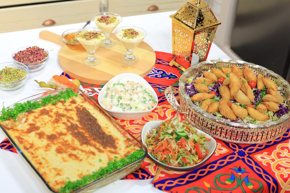 طاجن لسان عصفور بالدجاج والبشاميل - سمبوسك التوست - مهلبية الآيس كريم