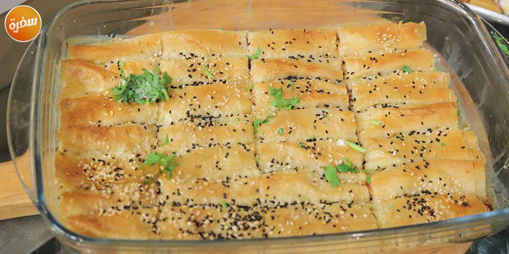 جلاش بالجبن الكريمي والبسطرمة