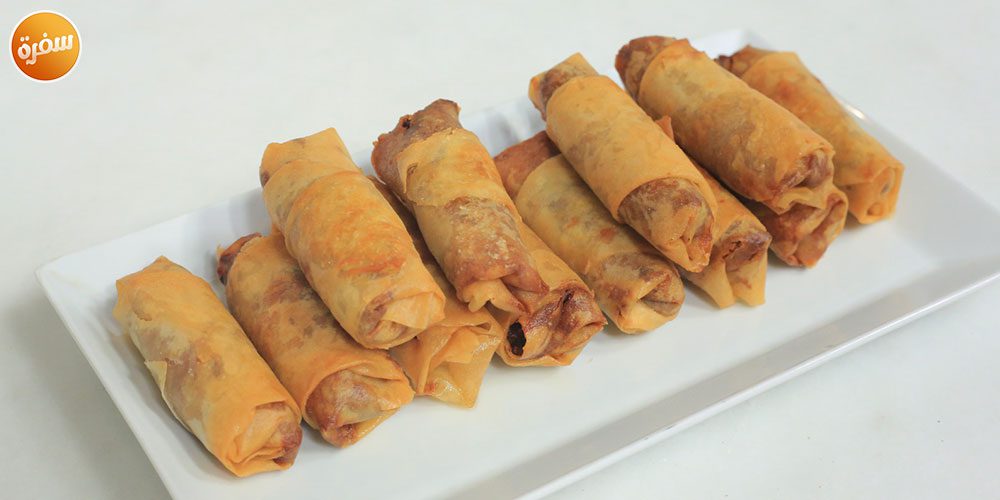 سبرينج رولز بقشر الموز