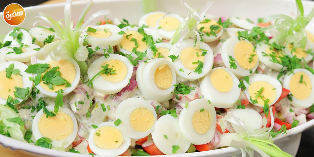 سلطة البيض بالنعناع والمايونيز