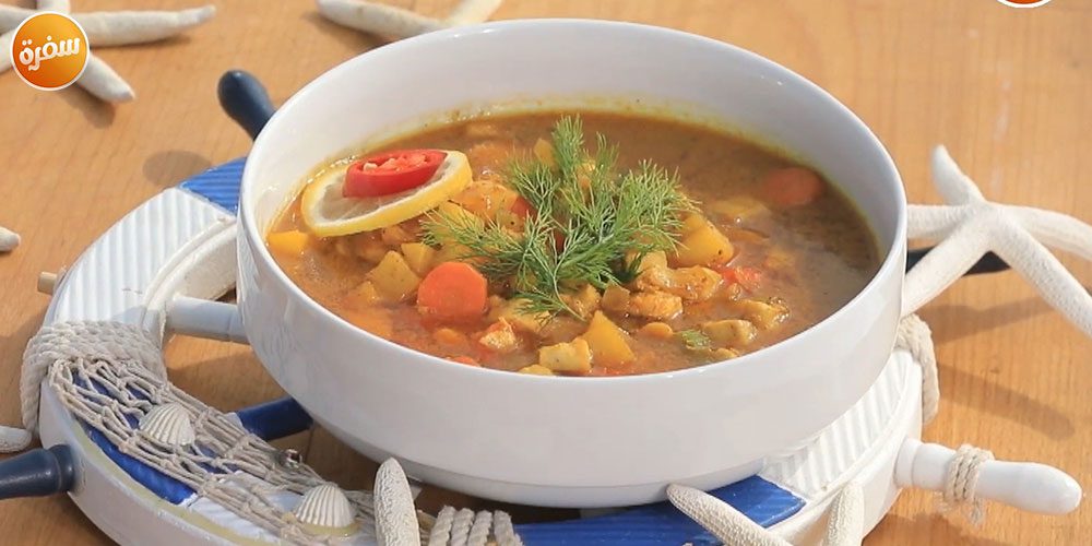 شوربة سمك بالبطاطس