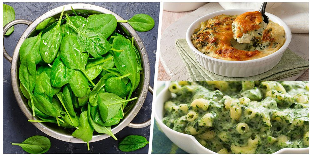 وصفات بالسبانخ